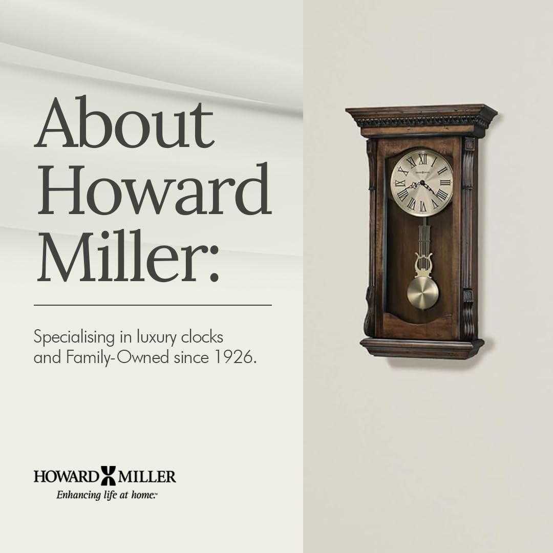 HOWARD MILLER 木製掛時計 Amazon.com: Howard Miller Agatha Wall Clock – Wooden Pendulum